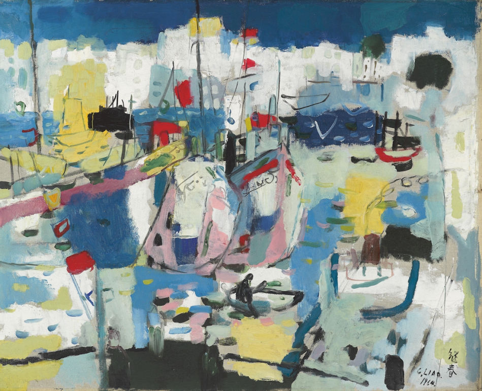 廖繼春_港_油畫_1964_91x106.5