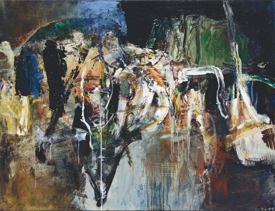 莊喆_鐵壁_壓克力彩、油彩、畫布_2005_132.5x173
