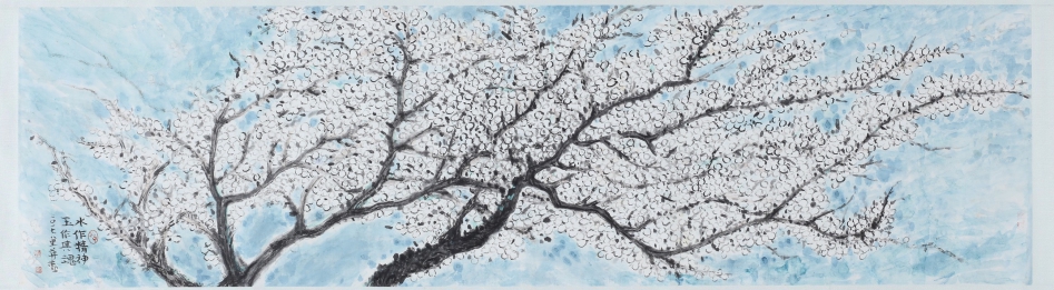 蔣勳作品/繁花卷局部